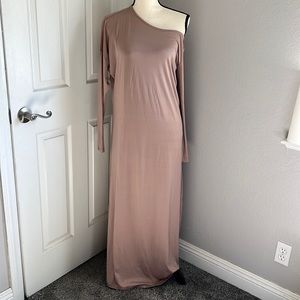 Long off the shoulder lounge dress